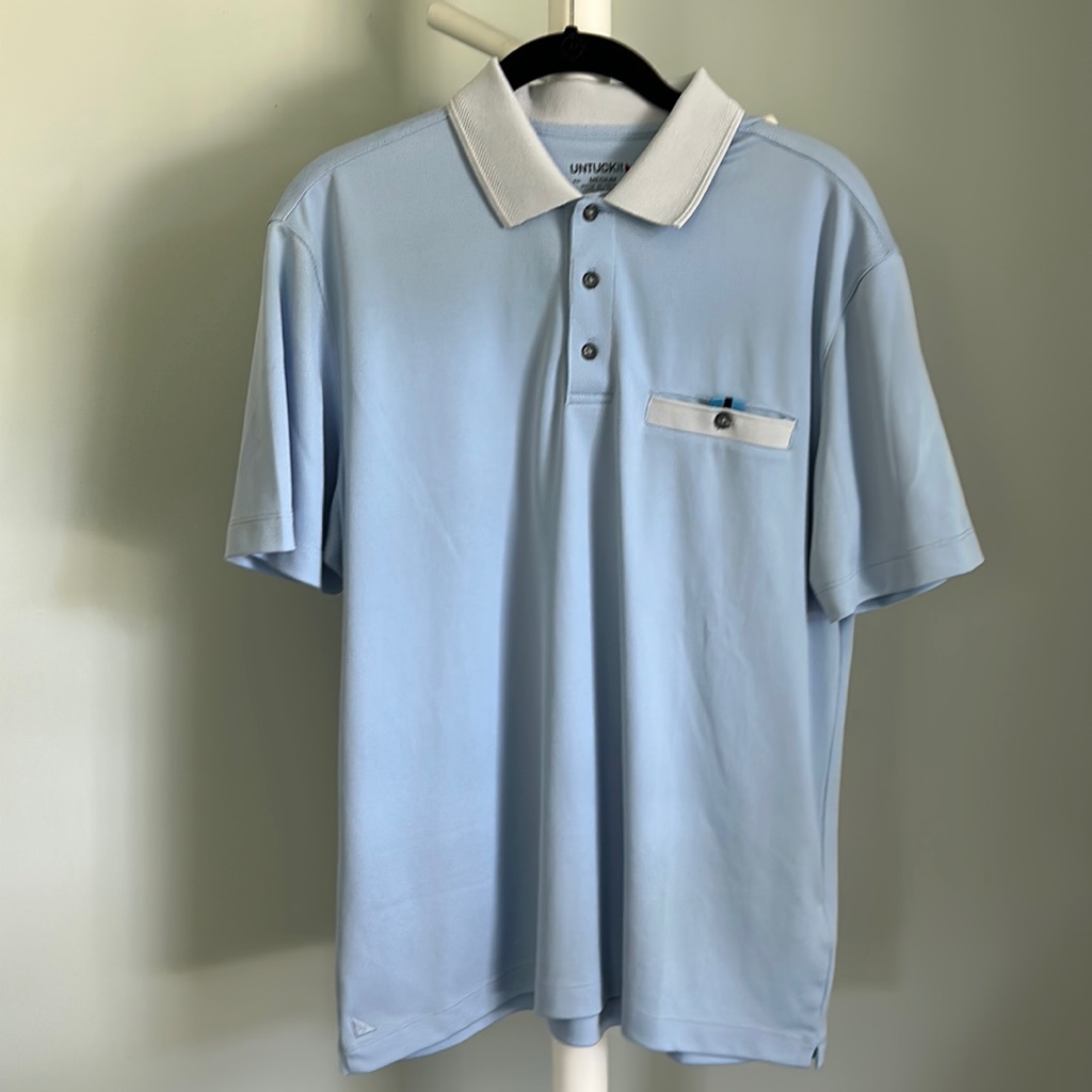 Untuckit Light Blue Polo